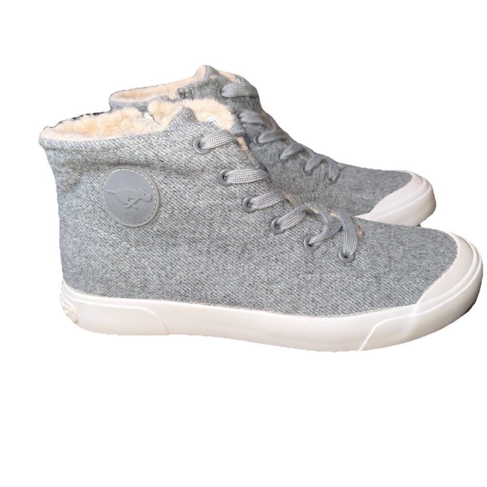 New Women’s RocketDog Cotton High Top Sneakers Heather Grey/Charcoal Size 8